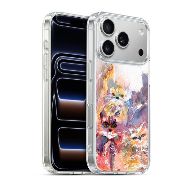 Wyanne Cat Four Kitties Soft Gel Case for Apple iPhone 17 Pro