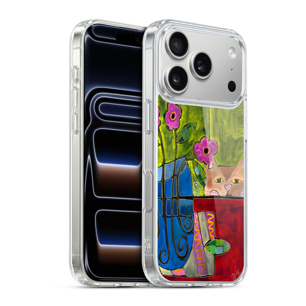 Wyanne Cat Peek A Boo Kitty Soft Gel Case for Apple iPhone 17 Pro