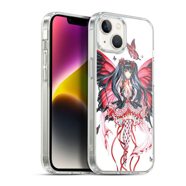Nene Thomas Fairies Red Hearts Anime Soft Gel Case for Apple iPhone 14 Plus & MagSafe