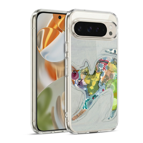 Wyanne Cat Abstract Kitty 2 Soft Gel Case for Google Pixel 9 / Pixel 9 Pro