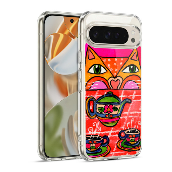 Wyanne Cat Uninvited Guest For Tea Soft Gel Case for Google Pixel 9 / Pixel 9 Pro