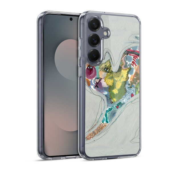 Wyanne Cat Abstract Kitty 2 Soft Gel Case for Samsung Galaxy S25 & MagSafe