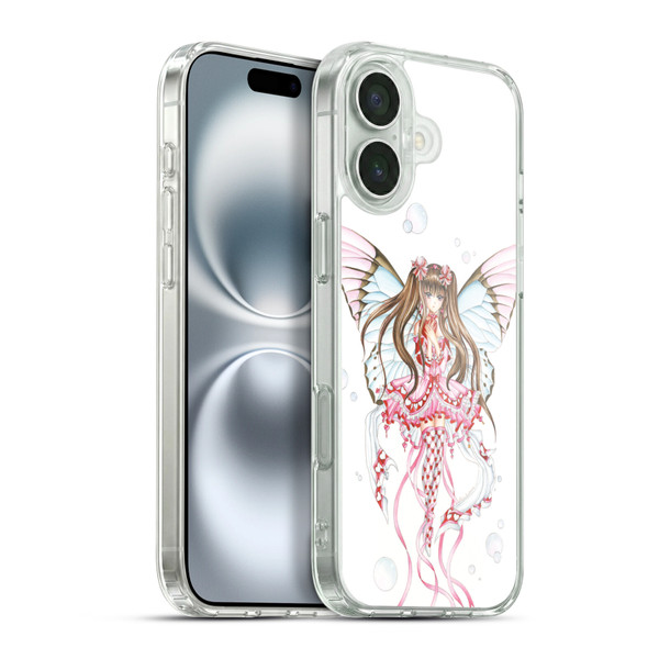 Nene Thomas Fairies Champagne Anime Pink Soft Gel Case for Apple iPhone 16 Plus & MagSafe