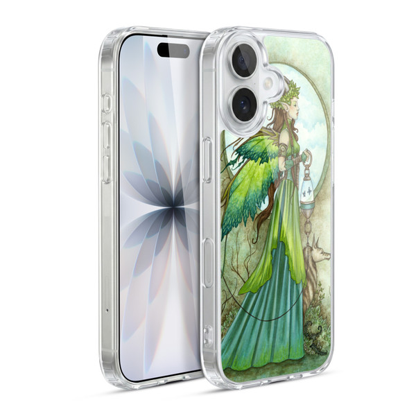Amy Brown Lovely Fairies Green Winged Soft Gel Case for Apple iPhone 17