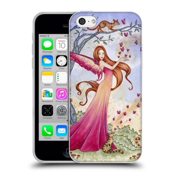 Amy Brown Lovely Fairies Butterfly Magic Soft Gel Case for Apple iPhone 5c