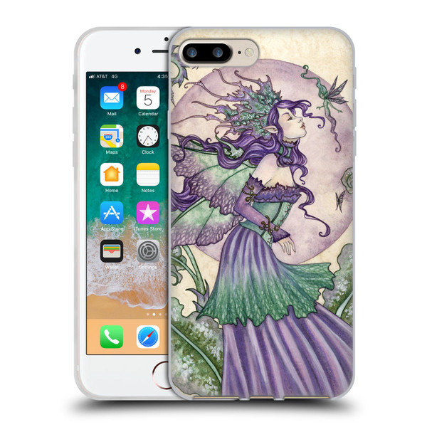 Amy Brown Lovely Fairies Pixie Gossip Soft Gel Case for Apple iPhone 7 Plus / 8 Plus & MagSafe
