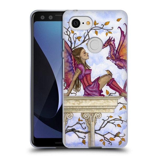 Amy Brown Lovely Fairies Purple Pixie Soft Gel Case for Google Pixel 3