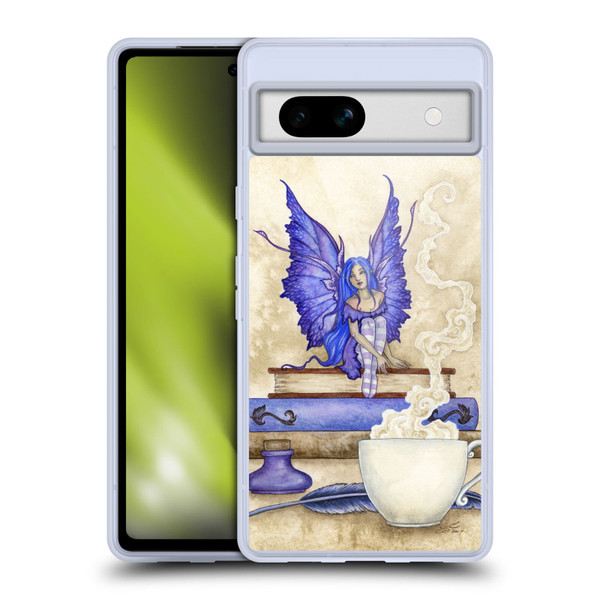 Amy Brown Lovely Fairies Blue Pixie Soft Gel Case for Google Pixel 7a