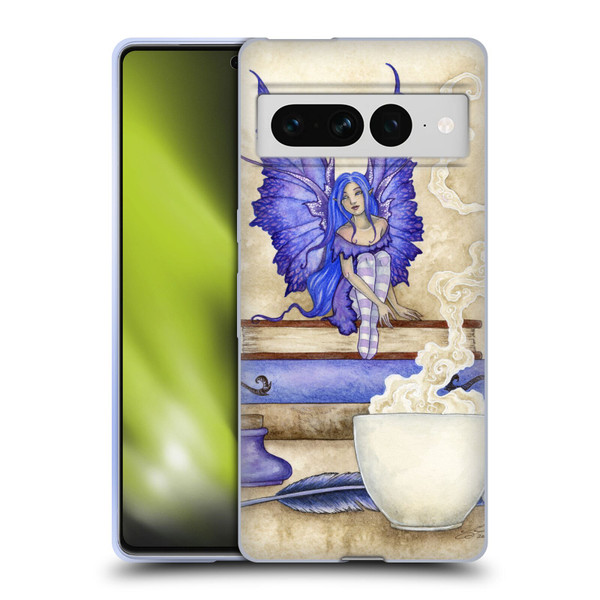Amy Brown Lovely Fairies Blue Pixie Soft Gel Case for Google Pixel 7 Pro