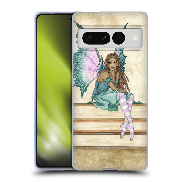 Amy Brown Lovely Fairies Green Pixie Soft Gel Case for Google Pixel 7 Pro