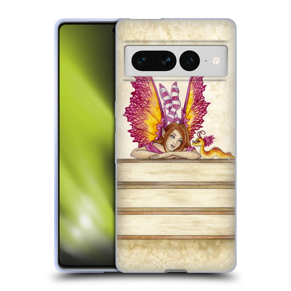 Amy Brown Lovely Fairies Pink Pixie Soft Gel Case for Google Pixel 7 Pro