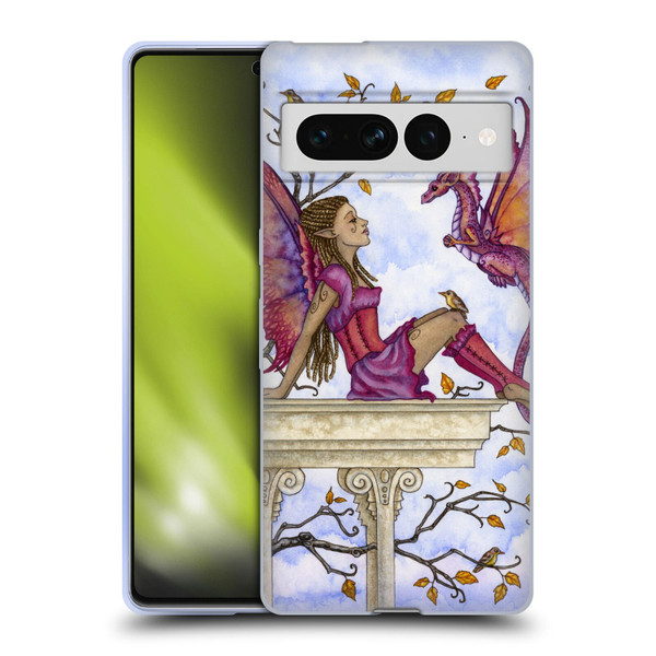 Amy Brown Lovely Fairies Purple Pixie Soft Gel Case for Google Pixel 7 Pro