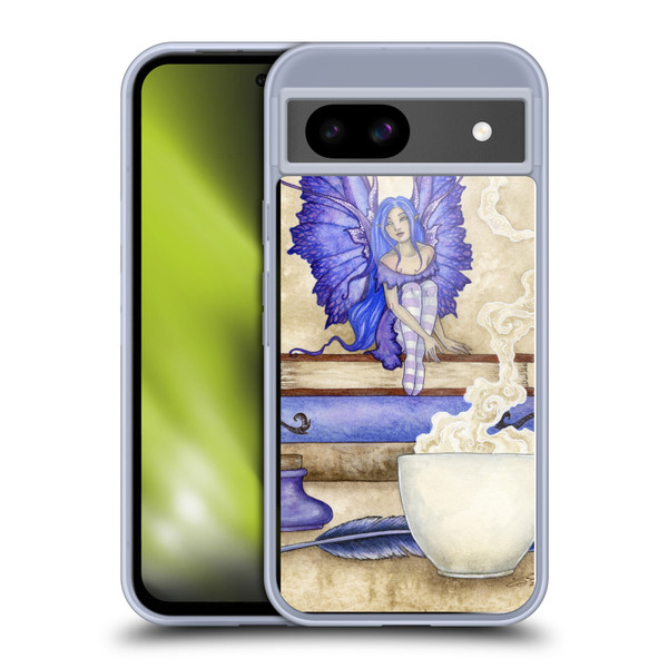 Amy Brown Lovely Fairies Blue Pixie Soft Gel Case for Google Pixel 8a