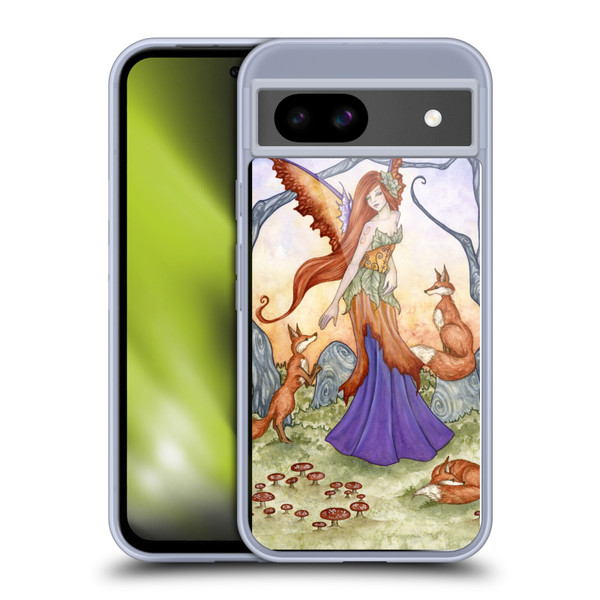 Amy Brown Lovely Fairies Foxy Fairy Soft Gel Case for Google Pixel 8a