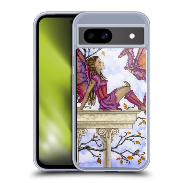 Amy Brown Lovely Fairies Purple Pixie Soft Gel Case for Google Pixel 8a
