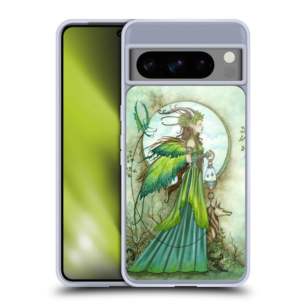 Amy Brown Lovely Fairies Green Winged Soft Gel Case for Google Pixel 8 Pro