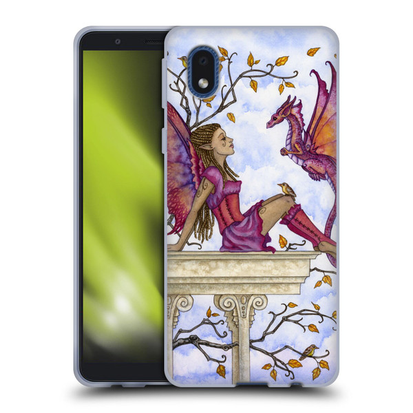 Amy Brown Lovely Fairies Purple Pixie Soft Gel Case for Samsung Galaxy A01 Core (2020)