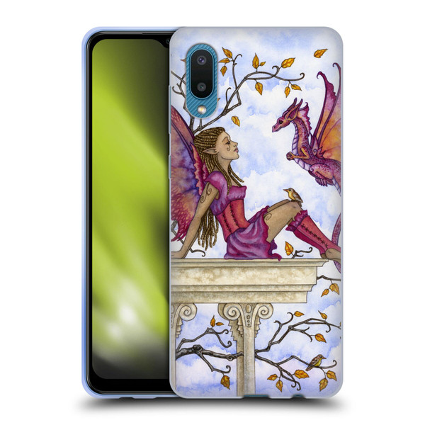 Amy Brown Lovely Fairies Purple Pixie Soft Gel Case for Samsung Galaxy A02/M02 (2021)