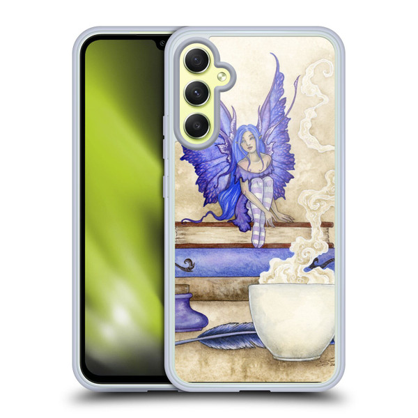 Amy Brown Lovely Fairies Blue Pixie Soft Gel Case for Samsung Galaxy A34 5G
