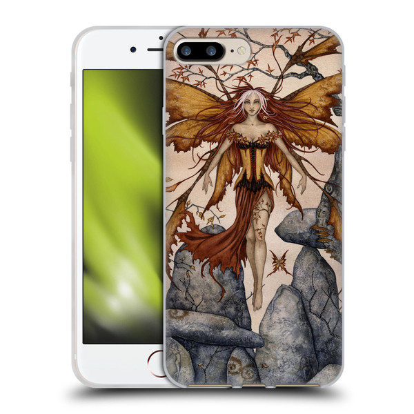 Amy Brown Pixies Autumn Soft Gel Case for Apple iPhone 7 Plus / 8 Plus & MagSafe
