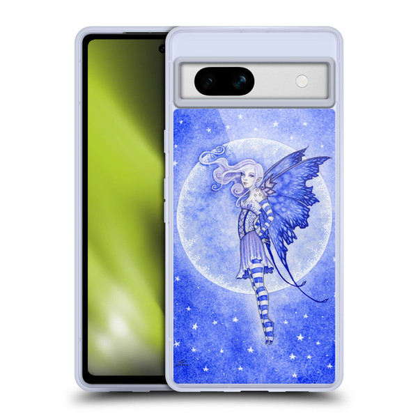 Amy Brown Pixies The Moon And Stars Soft Gel Case for Google Pixel 7a