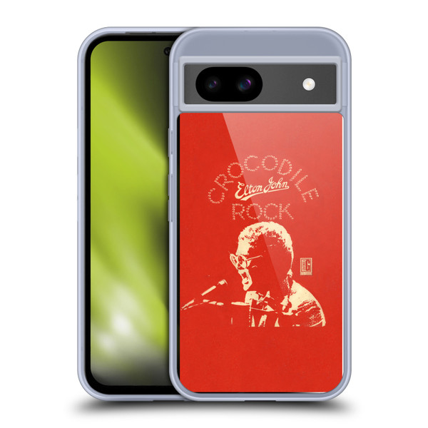 Elton John Artwork Crocodile Rock Single Soft Gel Case for Google Pixel 8a