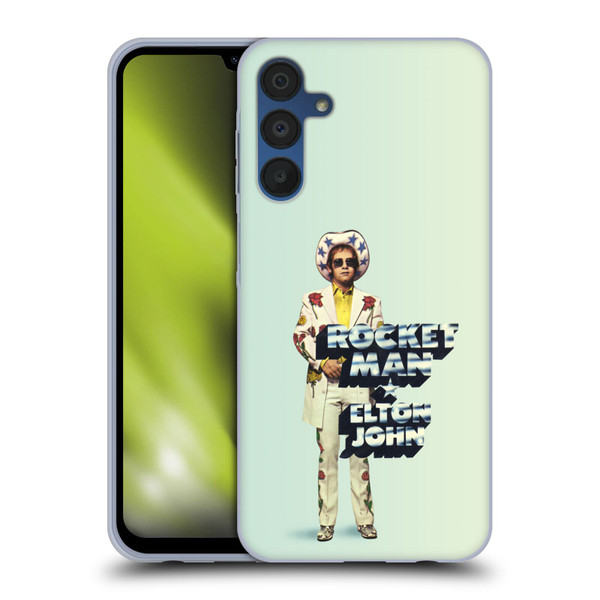 Elton John Artwork Rocket Man Single Soft Gel Case for Samsung Galaxy A15 & MagSafe