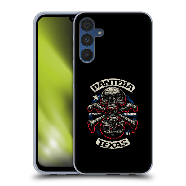 Pantera Art Double Cross Soft Gel Case for Samsung Galaxy A15 & MagSafe