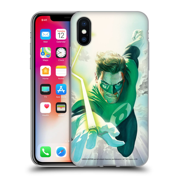 Green Lantern DC Comics Comic Book Covers Flight Soft Gel Case for Apple iPhone X / iPhone XS & MagSafe
