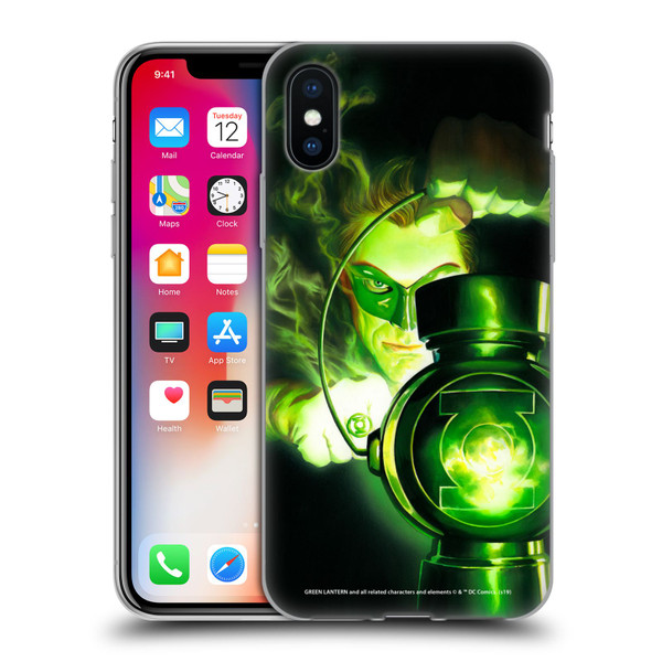 Green Lantern DC Comics Comic Book Covers Portrait Soft Gel Case for Apple iPhone X / iPhone XS & MagSafe