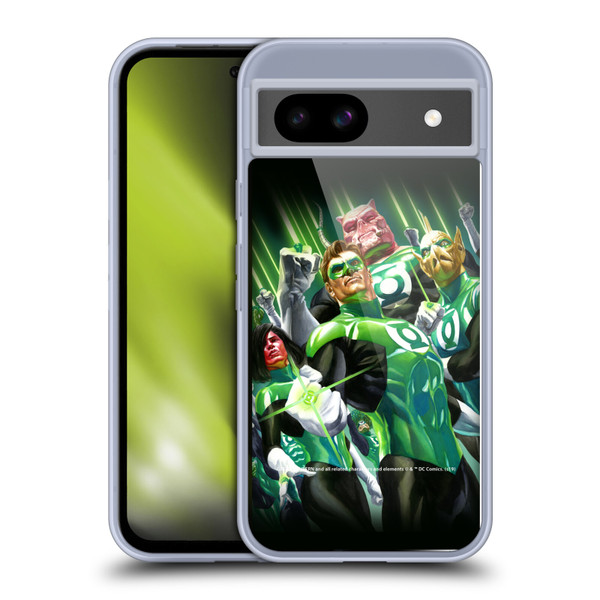 Green Lantern DC Comics Comic Book Covers Group Soft Gel Case for Google Pixel 8a
