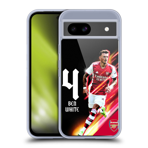 Arsenal FC 2021/22 First Team Ben White Soft Gel Case for Google Pixel 8a