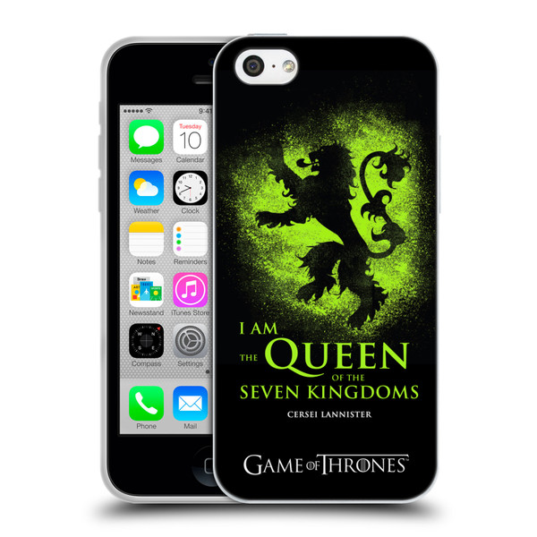 HBO Game of Thrones Graphics Queen Cersei Soft Gel Case for Apple iPhone 5c