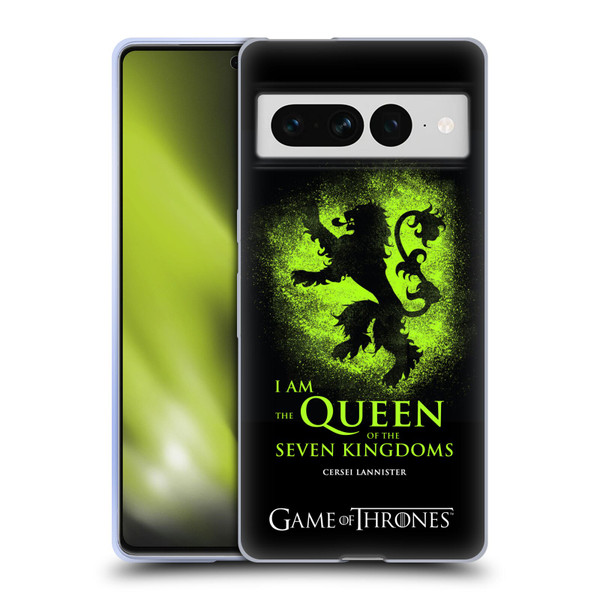 HBO Game of Thrones Graphics Queen Cersei Soft Gel Case for Google Pixel 7 Pro