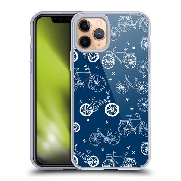 Andrea Lauren Design Assorted Bicycles Soft Gel Case for Apple iPhone 11 Pro & MagSafe