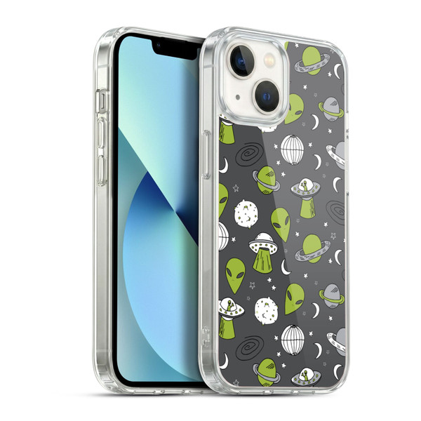 Andrea Lauren Design Assorted Aliens Soft Gel Case for Apple iPhone 13