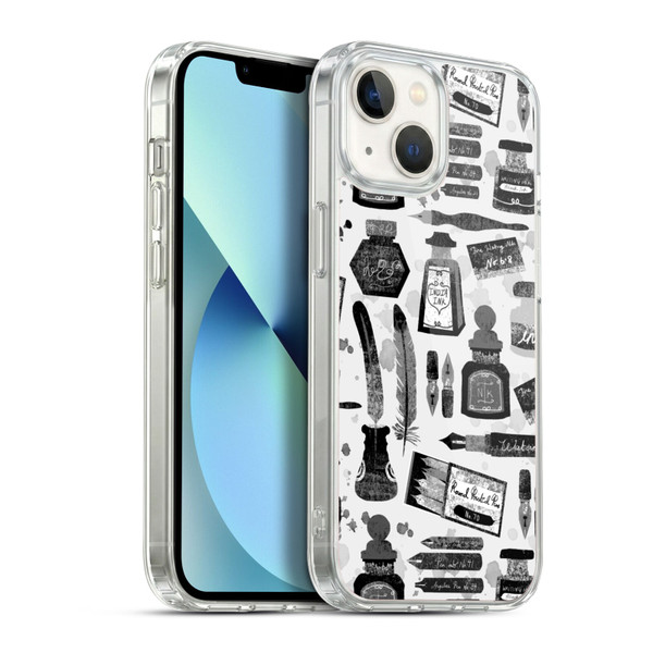 Andrea Lauren Design Assorted Calligraphy Soft Gel Case for Apple iPhone 13