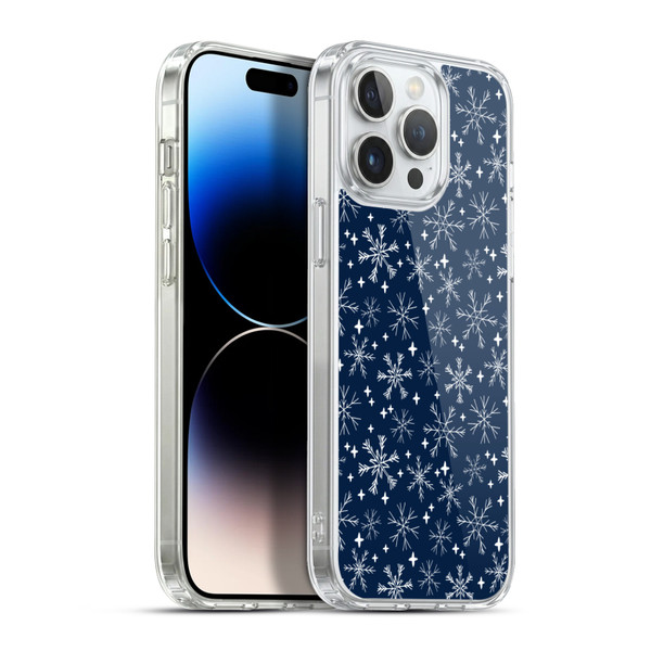Andrea Lauren Design Assorted Snowflakes Soft Gel Case for Apple iPhone 13 Pro Max & MagSafe