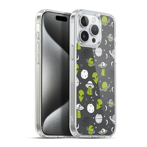 Andrea Lauren Design Assorted Aliens Soft Gel Case for Apple iPhone 15 Pro Max & MagSafe
