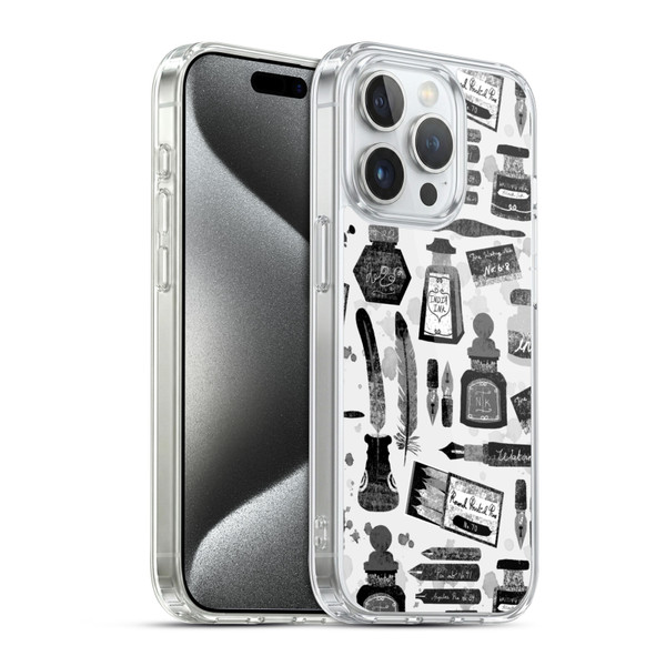 Andrea Lauren Design Assorted Calligraphy Soft Gel Case for Apple iPhone 15 Pro & MagSafe