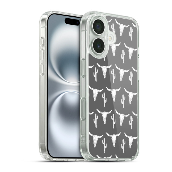 Andrea Lauren Design Assorted Skulls Soft Gel Case for Apple iPhone 16 & MagSafe