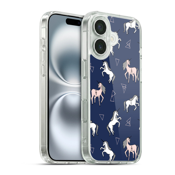 Andrea Lauren Design Assorted Unicorn Soft Gel Case for Apple iPhone 16 & MagSafe
