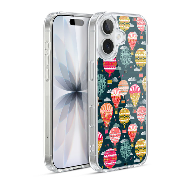 Andrea Lauren Design Assorted Hot Air Balloon Soft Gel Case for Apple iPhone 17