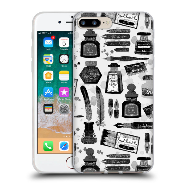 Andrea Lauren Design Assorted Calligraphy Soft Gel Case for Apple iPhone 7 Plus / 8 Plus & MagSafe