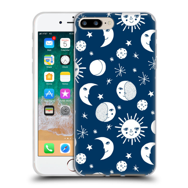 Andrea Lauren Design Assorted Sun Moon Soft Gel Case for Apple iPhone 7 Plus / 8 Plus & MagSafe