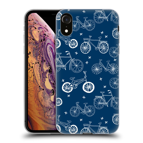Andrea Lauren Design Assorted Bicycles Soft Gel Case for Apple iPhone XR