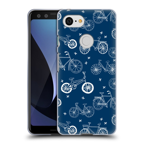 Andrea Lauren Design Assorted Bicycles Soft Gel Case for Google Pixel 3