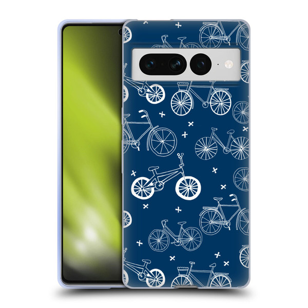 Andrea Lauren Design Assorted Bicycles Soft Gel Case for Google Pixel 7 Pro