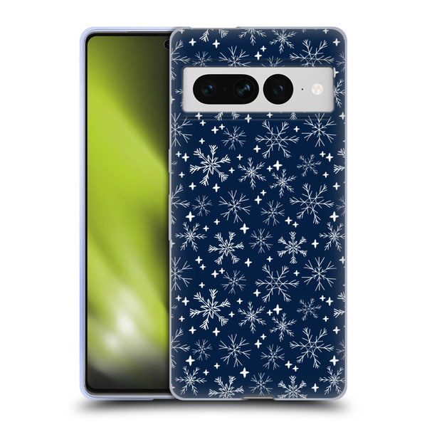Andrea Lauren Design Assorted Snowflakes Soft Gel Case for Google Pixel 7 Pro