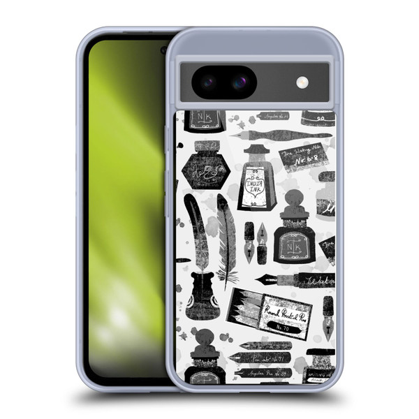 Andrea Lauren Design Assorted Calligraphy Soft Gel Case for Google Pixel 8a